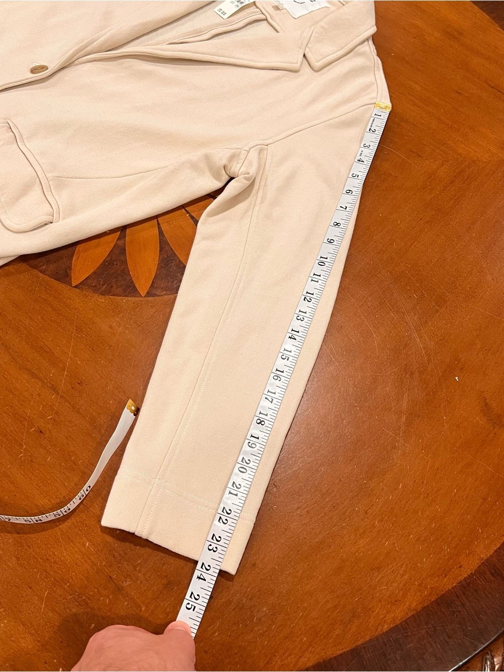 NWT American Eagle Aerie Fleece Blazer Cake Batter Small Oversized Longer Length - Picture 16 of 16